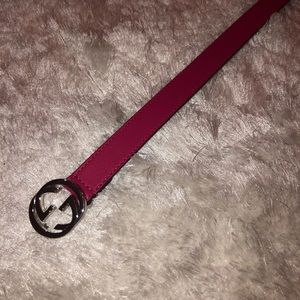 Kids hot pink authentic Gucci belt